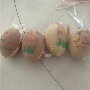 Decorative Easter egg ornaments set of 4
